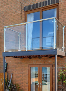 Gelander Glasgelander Metallgelander Balconi al aire libre cubierta barandilla valla de vidrio SUS 304 barandilla de vidrio barandilla balaustrada - Product Image 3