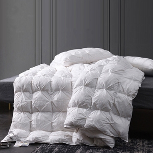 Couette en duvet de plumes, taille <span class=keywords><strong>King</strong></span> et Twin, blanche, pour hôtel et maison, literie de luxe chaude, couette toutes saisons, plumes artificielles - Product Image 5