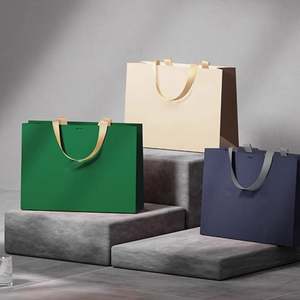 Sacs en papier pour courses, vêtements, chaussures, emballages cadeaux, avec logo personnalisé imprimé directement en usine - Product Image 6