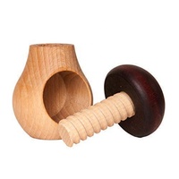 Vente en gros de gadgets de cuisine portables en bois de hêtre, amande, noix, noix de pécan, casse-noix