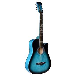<span class=keywords><strong>Guitare</strong></span> acoustique <span class=keywords><strong>junior</strong></span> HIPATTI en contreplaqué 38 pouces, couleur rétro satinée, manche en bois de catalpa d'Afrique - Product Image 2