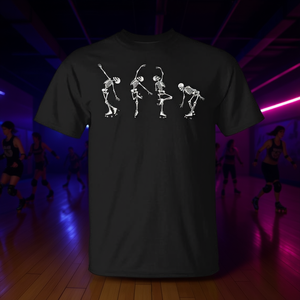 Camiseta Promocional de Skate Derby con Esqueletos Bailarines en Patines - Product Image 3