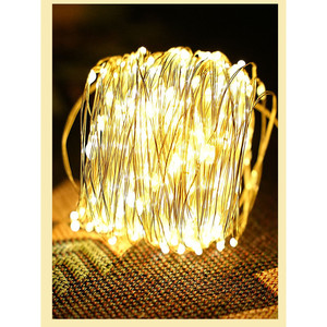 <b>LED</b> String <b>Lights</b> With Copper <b>Wire</b> 10-30 <b>LEDs</b> Manual Switch Button Battery Power For Flowers Cakes Gift Boxes - Product Image 2