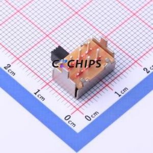 SK22F14L4 Slide Switch Through hole Component (THT) Switch Double Pole Double Throw Rectangle Pin Header PC Pin 13.4mm - Product Image 2
