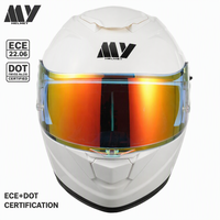 Casques de moto MY pour hommes et femmes, coque ABS rabattable, visière double à dégagement rapide, homologués ECE, toutes saisons, design graphique