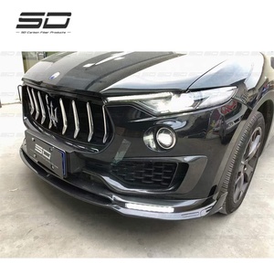 Vera fibra di carbonio stile MSY parti Auto labbro paraurti anteriore per Maseriti Levante - Product Image 1