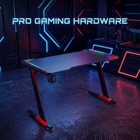 Bureau de jeu Esports AOR Home, bureau de jeu Esports pour hôtel, bureau de jeu avec effets RGB multiples, design ergonomique moderne, matériau E0, vente en gros d'usine