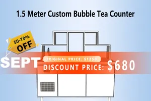 Meja Teh Susu 2023, Meja Teh Susu dengan Set Lengkap Mesin Bubble Tea, Harga Murah untuk Dijual Amerika