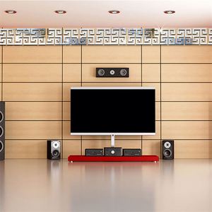 Hot Sell Corner Line Waist Baseboard Wallpaper Skirting Line 3D Ceiling Decor Waist Line Stickers Acrylic <b>Mirror</b> Decoration - Product Image 4
