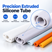 Tuyau en silicone coloré sur mesure OEM, à paroi épaisse, flexible et creux, pour la protection des équipements industriels, des appareils et des composants