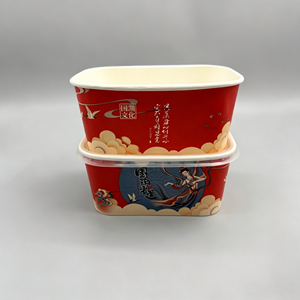Disposable Food Grade <b>Paper</b> <b>Bowl</b> Single&Double Side PE Coated Oil‑Proof Custom Size Weight for Takeaway Food Bulk Supply - Product Image 1