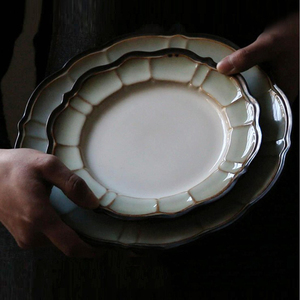 Reactiva <span class=keywords><strong>gres</strong></span> Flambed cristal <span class=keywords><strong>vajilla</strong></span> <span class=keywords><strong>de</strong></span> porcelana placa taza tazón <span class=keywords><strong>vajilla</strong></span> - Product Image 4