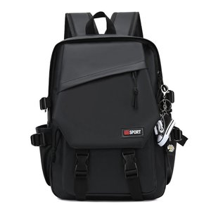 Sport <b>Backpack</b> 14 Inch Laptop Capacity Water Proof Solid Color Campus Travel Bag For <b>Men</b> - Product Image 3