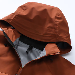 Logo personnalisé <span class=keywords><strong>veste</strong></span> coupe-vent d'extérieur imperméable avec capuche coupe-vent doublure de survêtement de sport pour adultes pour le camping - Product Image 6