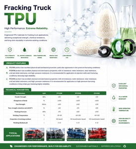 Matériau TPU haute pression de qualité supérieure conçu pour les tuyaux de camions de fracking, comme pièces de camions de champ pétrolier, avec une résistance extrême aux températures. - Product Image 6
