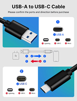 Cable USB3.0 a Tipo-C de Carga Rápida de 60W 3A con Aleación de Aluminio para Teléfonos Móviles y Dispositivos Android