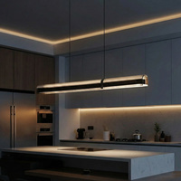 Lustre et suspensions modernes en acrylique Seeky avec LED, faciles à installer soi-même, pour l'éclairage de plafond de restaurant et salle à manger