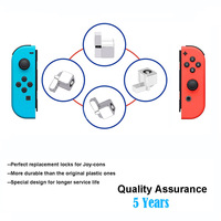 Gesper Pengunci Logam Asli untuk Switch NS, Suku Cadang Perbaikan, Aksesoris Game untuk Penggantian dan Perbaikan Joy-Con