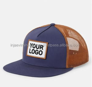Casquette Trucker Personnalisée 6 Panneaux avec Logo en Cuir, Dos en Maille, Multicolore, Respirante, Unisexe, Performance, Sports de Plein Air, Pêche, ODM - Product Image 2
