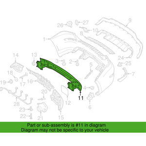 Refuerzo de Parachoques Delantero OEM 2046101114 para <span class=keywords><strong>Mercedes</strong></span> Benz GLK350 2008-2015 Sin <span class=keywords><strong>Enganche</strong></span> de <span class=keywords><strong>Remolque</strong></span> - Product Image 6