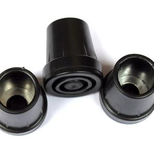 Funda de goma para bastón de 19 mm, almohadilla antideslizante de TPR para bastón de senderismo, cubierta de base negra - Product Image 1