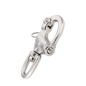 Accessoires de quincaillerie pour bateaux en acier robuste, crochets de yacht multi-tailles, boucles à ressort, anneaux de sécurité épaissis - Product Image 1