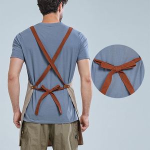 Wsy657 Wholesale With Removable Adjustable Straps <b>Work</b> Durable Washable Canvas Chef Bib <b>Apron</b> - Product Image 3