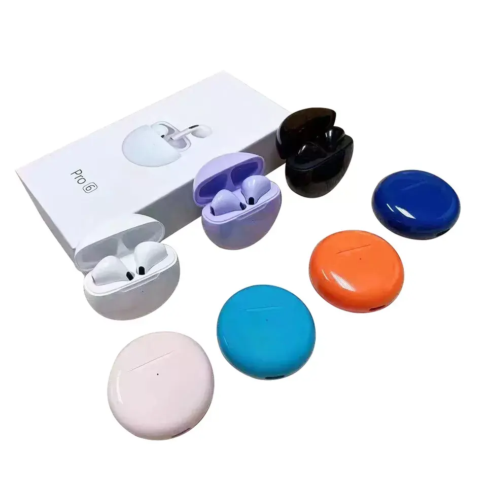 2023 New Arrival Pro6 Pro5 Pro4 Mini Earphone Smart Touch Handset Handfee ODM Headphones Waterproof Headset for Men Women