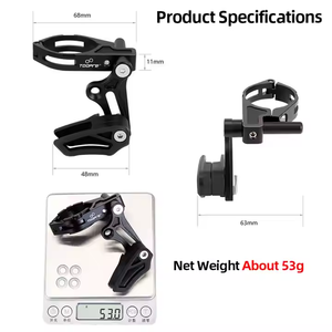 Guide de chaîne de vélo <span class=keywords><strong>vtt</strong></span> 27.2/34.9 <span class=keywords><strong>pince</strong></span> stabilisateur de chaîne de vélo durable de type E T6 traitement thermique ultra-léger - Product Image 5