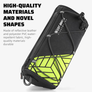 Sac de guidon de vélo WEST BIKING, portable, durable, imperméable, pour le cyclisme en plein air, le sport et la randonnée à vélo - Product Image 3