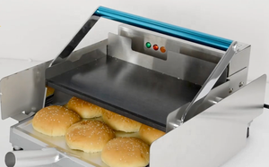 Petite machine à pain à hamburger automatique à double couche professionnelle commerciale et chauffage à hamburger faisant un poêle - Product Image 6