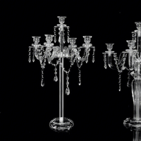 Chandelier simple en acrylique pour décoration de mariage, bougies de table, décoration de maison et de salle de réception