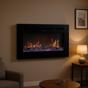 Chimenea Eléctrica de 50 Pulgadas, Empotrada en la Pared, 1500W, Control Remoto, Calefacción para el Hogar - Product Image 2