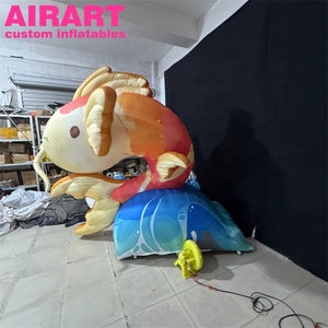 Chủ đề trang trí <span class=keywords><strong>Inflatable</strong></span> Cá vàng, <span class=keywords><strong>Inflatable</strong></span> động vật biển cá vàng để hiển thị - Product Image 4