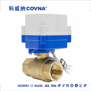 Vanne de régulation de débit d'eau électrique en laiton COVNA série 15N DN20 3/4 pouce 3 voies 12V DC CR2 2 fils à retour automatique - Product Image 4