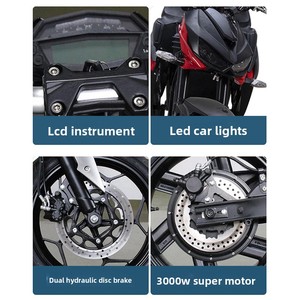 มอเตอร์ไซค์ไฟฟ้า Big <span class=keywords><strong>Python</strong></span> Yd100 รุ่น 80 ความเร็วสูงสุด สองล้อ ใช้พลังงานแบตเตอรี่ ความเร็วสูง สามารถจดทะเบียนได้จากผู้ผลิต - Product Image 3