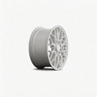 Jantes de voiture en alliage |   Jante multi-rayons à profil profond |   Design argenté poli de haute performance pour berlines et coupés