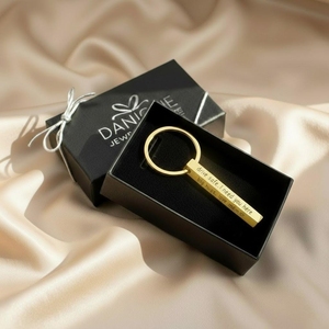 <span class=keywords><strong>Porte</strong></span>-clés en métal personnalisé avec gravure laser, étanche, cadeau promotionnel personnalisé pour couple, date de mariage - Product Image 2