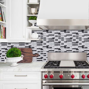 Carreaux muraux autocollants <span class=keywords><strong>pour</strong></span> crédence de cuisine, carreaux à coller <span class=keywords><strong>pour</strong></span> les murs de la <span class=keywords><strong>douche</strong></span>, autocollants de carreaux adhésifs 11 x 9,25 pouces - Product Image 2
