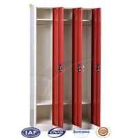 Meubles de rangement fonctionnels Armoire de rangement en acier à 4 portes Vêtements suspendus/Casier en acier pour vêtements de sport