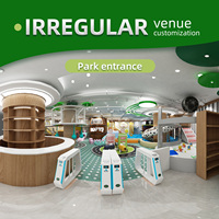 Aire de jeux intérieure pour enfants, jeux doux, matériel PE, piscine à balles, équipement de parc d'aventure, marque XiuJiang, capacité de 500 kg pour l'école