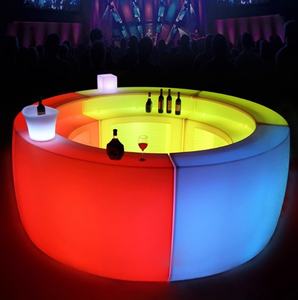 Meuble de <span class=keywords><strong>bar</strong></span> avec éclairage LED à 16 couleurs changeantes pour les fêtes, les événements, les mariages, décoration de <span class=keywords><strong>bar</strong></span>, comptoir de <span class=keywords><strong>bar</strong></span> étanche à vendre - Product Image 3