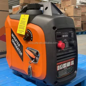 Pabrik Harga Grosir 5 Liter Tangki Bahan Bakar Besar 24 Volt 1800 Watt Generator Portabel Kecil untuk Truk Rv Berkemah Luar Ruangan