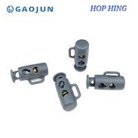 Bouton de serrage élastique en plastique pour cordon, vente en gros, durable, réglable, plaqué, pour corde