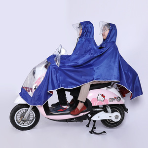 Impermeable Doble para Scooter Eléctrico y Motocicleta, Talla Grande, Color Borgoña, Resistente al Agua, Poncho de una Pieza para Adultos - Product Image 5