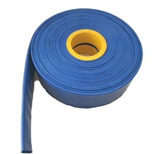 Tuyau de refoulement d'eau plat en PVC robuste rouge/marron de 3 pouces et 90 m - Product Image 6