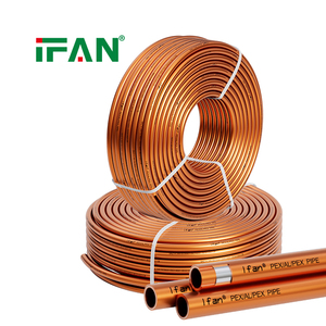 <span class=keywords><strong>Tuyau</strong></span> PEX couleur <span class=keywords><strong>cuivre</strong></span> pour système de climatisation CVC, usine IFAN, en PE-AL-PE, avec découpe laser - Product Image 1