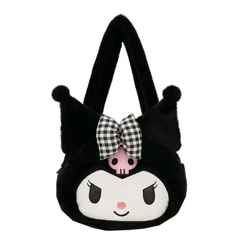 Wholesale Cartoon sanrio handbags kawaii cinnamoroll sanrio plush bag my melody shoulder bag