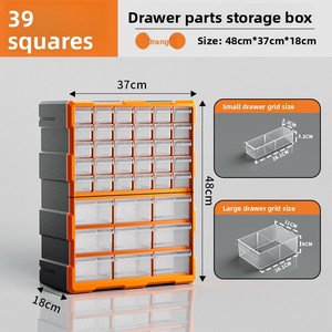 Choice Fun Multi-Grid Plastic PP Caja de herramientas apilable Organizador de oficina rectangular <span class=keywords><strong>para</strong></span> <span class=keywords><strong>almacenar</strong></span> convenientemente <span class=keywords><strong>tornillos</strong></span> y hardware - Product Image 6
