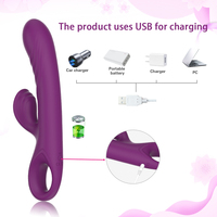 Y.Love Vibrateur Lapin en Silicone Liquide de Qualité Alimentaire pour Point G et Vagin, Jouets Sexuels pour Femmes, Articles Intimes Féminins, Prix de Gros Usine, OEM